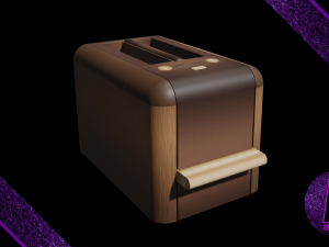 Purple Toaster - 2 Slots | 3D model