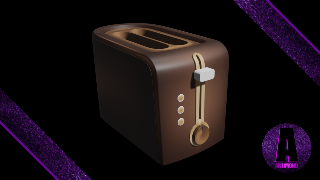 toaster number 3 3d 3D 模型 .c4d .max .obj .3ds .fbx .stl .blend 