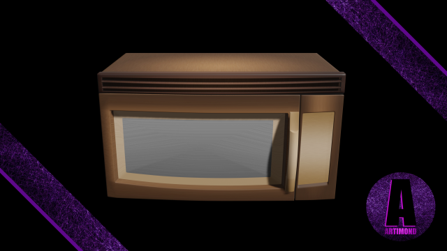 microwave number 2 3D-Modell .c4d .max .obj .3ds .fbx .stl .blend 