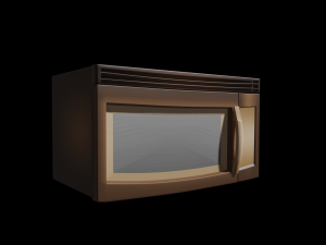 microwave number 2 3D-Modell
