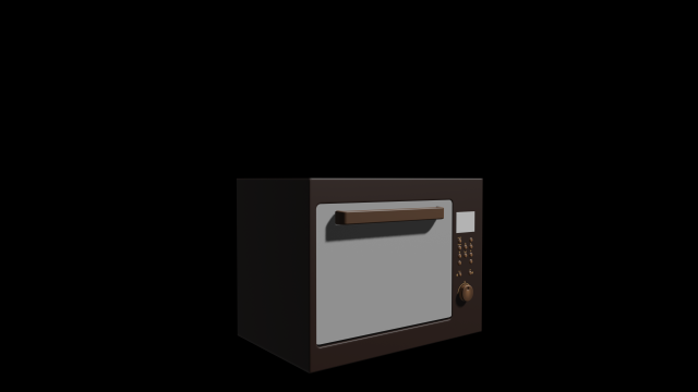 microwave number 3 Modelo 3D .c4d .max .obj .3ds .fbx .stl .blend 