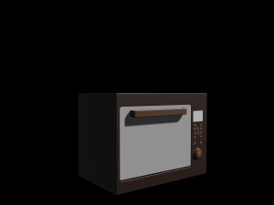 microwave number 3 3Dモデル