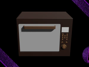 microwave number 3 3D Model