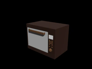 microwave number 3 3D Model