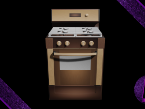 kitchen stove number 1 3D Model