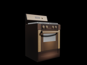 kitchen stove number 1 3D-Modell