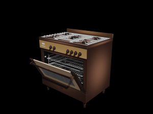 kitchen stove number 2 Modello 3D