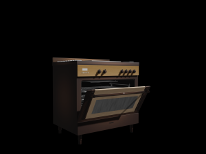 kitchen stove number 2 Modello 3D