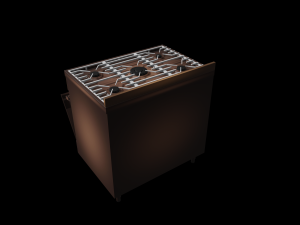 kitchen stove number 2 Modello 3D