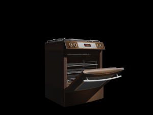 kitchen stove number 4 3D 模型