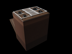 kitchen stove number 4 3D 模型