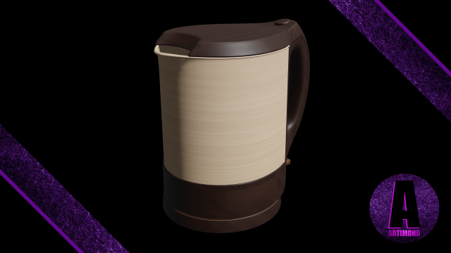 kettle number 4 3D 模型 .c4d .max .obj .3ds .fbx .stl .blend 