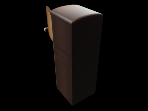 refrigerator number 1 3D Модель