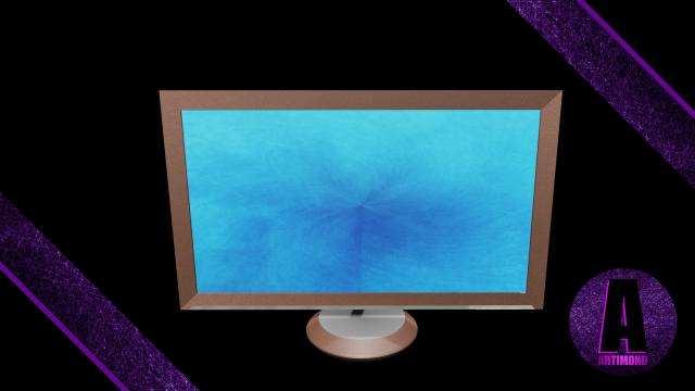 monitor number 1 3D 모델 .c4d .max .obj .3ds .fbx .stl .blend