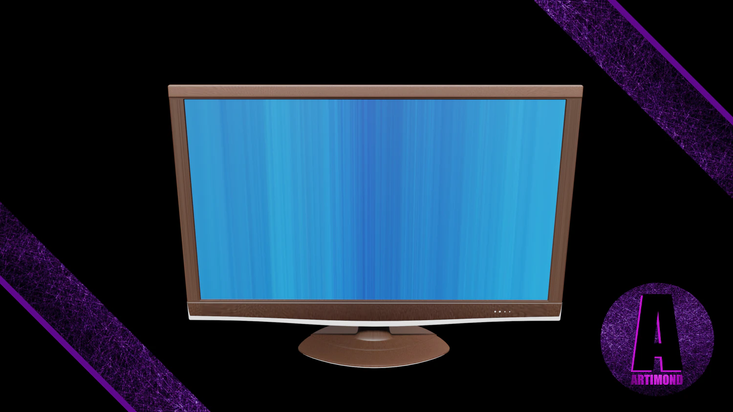 monitor number 3 3D Model .c4d .max .obj .3ds .fbx .stl .blend 