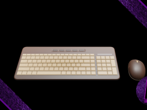 keyboard and mouse number 1 Modèle 3D