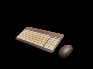keyboard and mouse number 1 3D Model