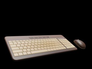 keyboard and mouse number 1 3D Model
