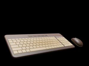 keyboard and mouse number 1 3D Model