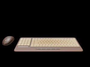 keyboard and mouse number 1 3D Model