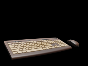 keyboard and mouse number 2 Model 3D