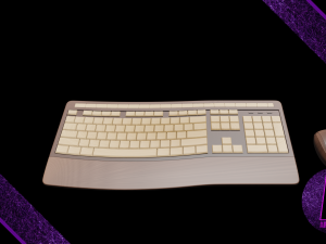 keyboard and mouse number 3 3Dモデル