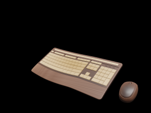 keyboard and mouse number 3 3D Model