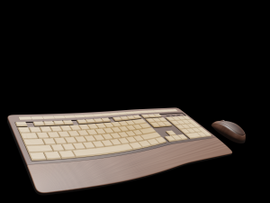keyboard and mouse number 3 3D Model