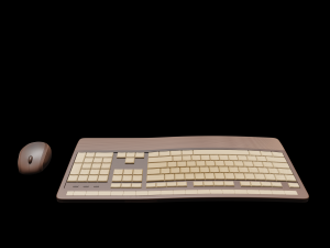 keyboard and mouse number 3 3D Model