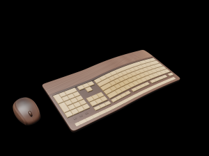 keyboard and mouse number 3 3D Model