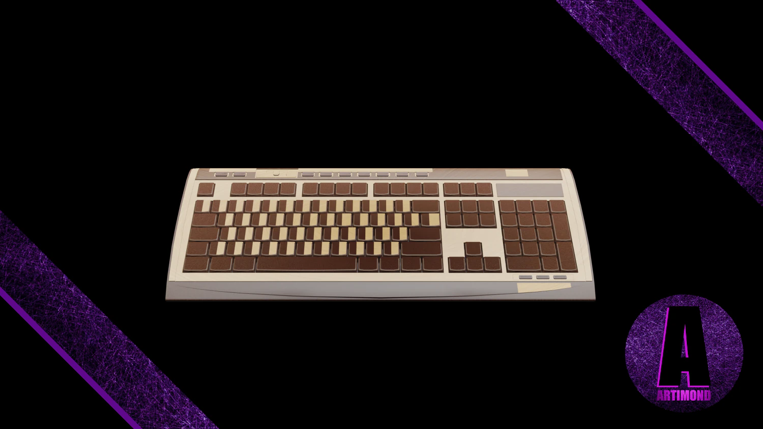 keyboard 3D Model .c4d .max .obj .3ds .fbx .stl .blend 