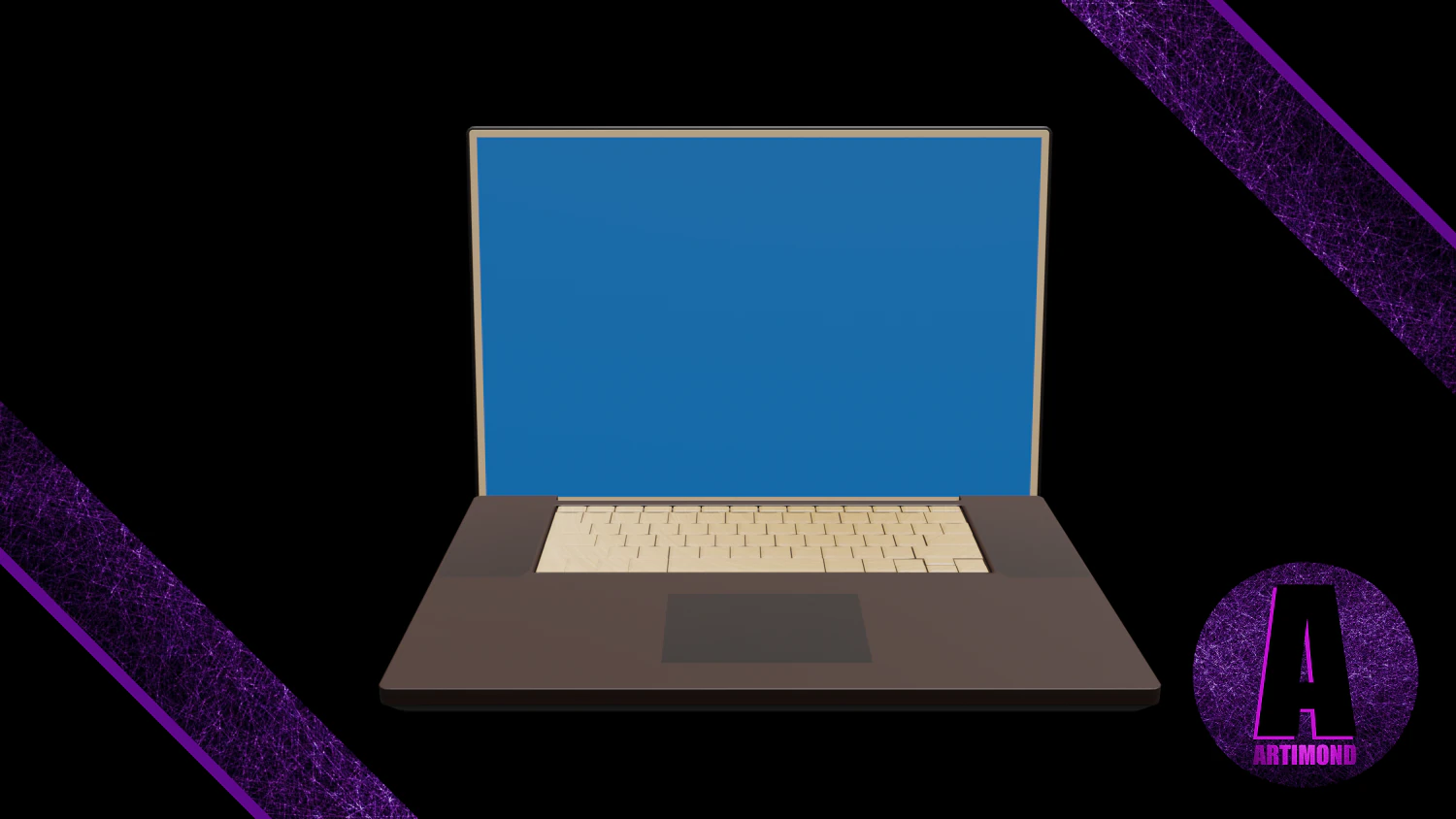 laptop nomber 2 3D Model .c4d .max .obj .3ds .fbx .stl .blend 