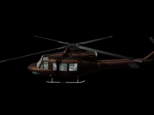 helicopter helicopter bell uh-1 3D Model