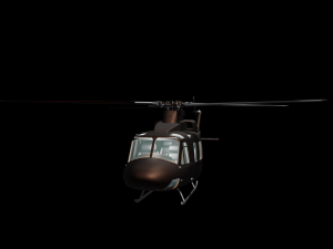helicopter helicopter bell uh-1 3D Модель