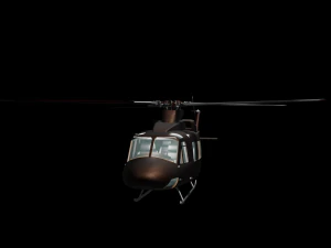 helicopter helicopter bell uh-1 3D Model
