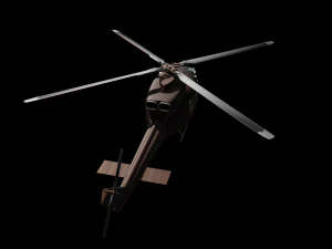 helicopter helicopter bell uh-1 3D Model