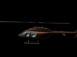 helicopter bell 206l4 3D मॉडल