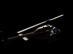 helicopter bell 206l4 3D Model