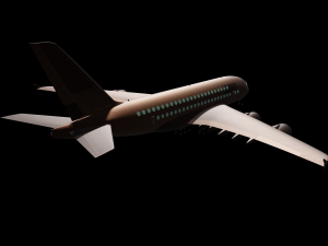 airplane airbus a380 3Dモデル