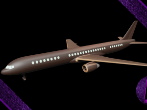 airplane airbus a320 3Dモデル
