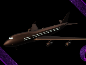 airplane boeing 747 3Dモデル