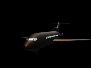 airplane boeing 727 3D Model