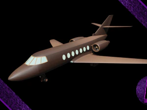 avi&atilde;o bombardier challenger 350 Modelo 3D