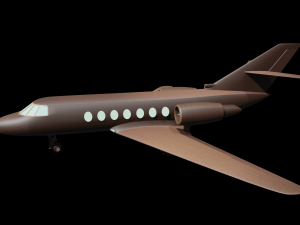 airplane bombardier challenger 350 3D मॉडल