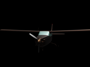 airplane cessna 172 3D Модель