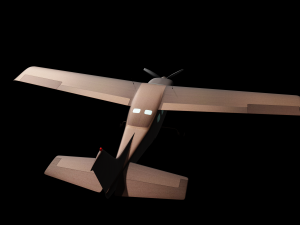 airplane cessna 172 3D Модель