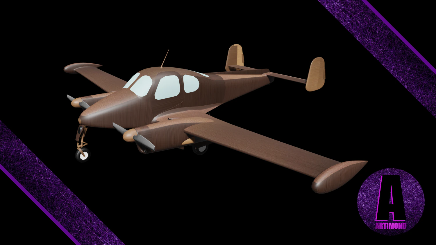 airplane sonex 3D Model .c4d .max .obj .3ds .fbx .stl .blend 