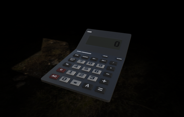 calculator 3D Model .c4d .max .obj .3ds .fbx .stl .blend 