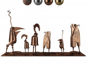 decorative birds vol 1 Model 3D