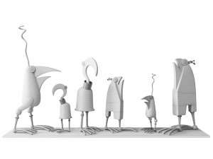 decorative birds vol 1 Model 3D
